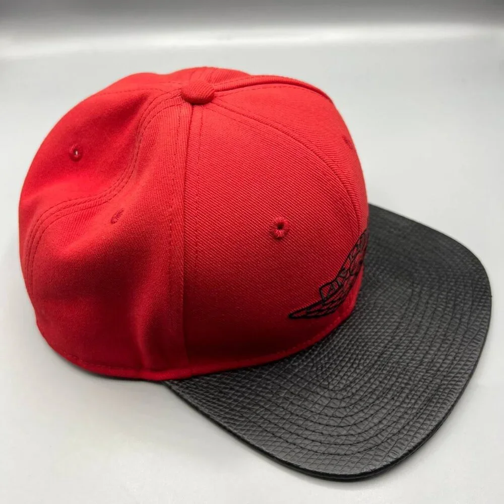 Air Jordan Hat Men Red Black Jumpman Wings Snap Back‎ Cap